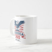 アメリカンイーグル 愛国心あふれるアメリカ生誕250周年お祝い コーヒーマグカップ (正面左)