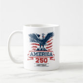 アメリカンイーグル 愛国心あふれるアメリカ生誕250周年お祝い コーヒーマグカップ (左)