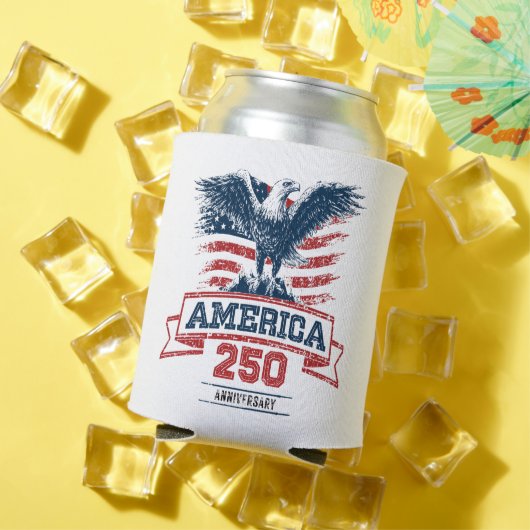 アメリカンイーグル 愛国心 ハッピー250周年記念 缶クーラー (インサイチュ 夏)