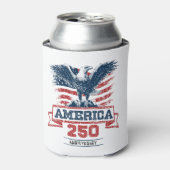 アメリカンイーグル 愛国心 ハッピー250周年記念 缶クーラー (缶正面)