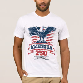 アメリカンイーグル 250周年おめでとう 愛国心あふれるデザイン Tシャツ
