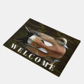 アメリカンウィグオンダックオンポンドウェルカム ドアマット (アングル)