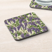 アメリカンウィステリア模様スケッチ コースター (左側)