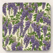 アメリカンウィステリア模様スケッチ コースター (正面)