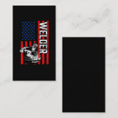 アメリカンウェルダー誇りを持った夫 名刺 (正面/裏面)