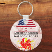 アメリカンウォロンルーツマーブルスタイル キーホルダー (正面)