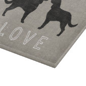 アメリカンウォータースパニエル犬シルエット愛 カッティングボード (角)