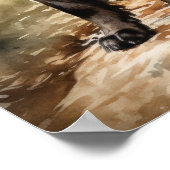 アメリカンウォータースパニエル犬ドッグアートプリントポスター ポスター (角)