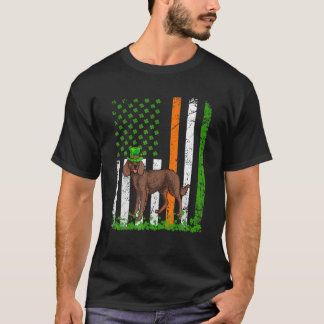 アメリカンウォータースパニエル犬ドッグSt patricks dayドッグイリ Tシャツ