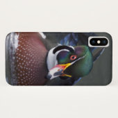 アメリカンウッドアヒルiPhone Xケース Case-Mate iPhoneケース (裏面(横))