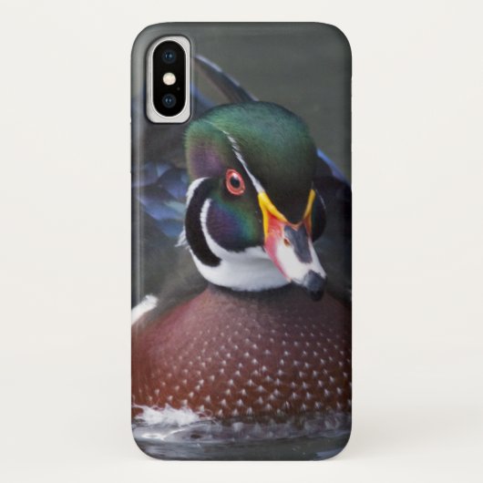 アメリカンウッドアヒルiPhone Xケース Case-Mate iPhoneケース (裏面)