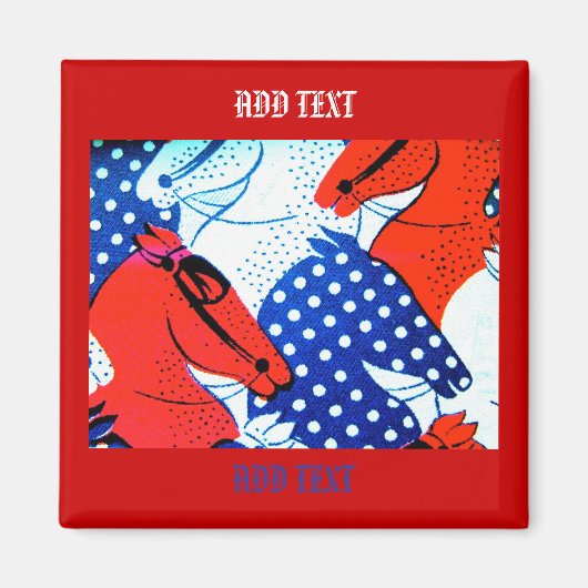 アメリカンエクエストリアン・ホース・マグネット マグネット (正面)