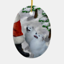 アメリカンエスキモクリスマスプレゼントオーナメント