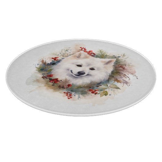 アメリカンエスキモクリスマスリースフェスティバルカップ カッティングボード (角)