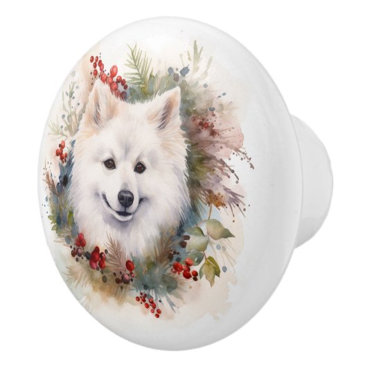 アメリカンエスキモクリスマスリースフェスティバルカップ セラミックノブ (右)