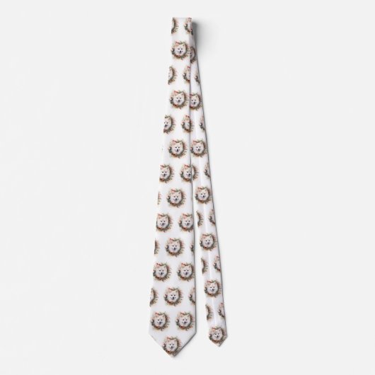 アメリカンエスキモクリスマスリースフェスティバルカップ ネクタイ (正面)