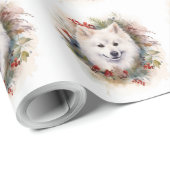 アメリカンエスキモクリスマスリースフェスティバルカップ ラッピングペーパー (ロールコーナー)