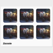 アメリカンエスキモスワイスリーのクリスマスデコール スクエアシール (シート)