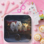 アメリカンエスキモスワイスリーのクリスマスデコール ペーパープレート (パーティー)