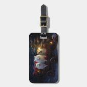 アメリカンエスキモスワイスリーのクリスマスデコール ラゲッジタグ (正面縦)