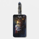 アメリカンエスキモスワイスリーのクリスマスデコール ラゲッジタグ (裏面縦)