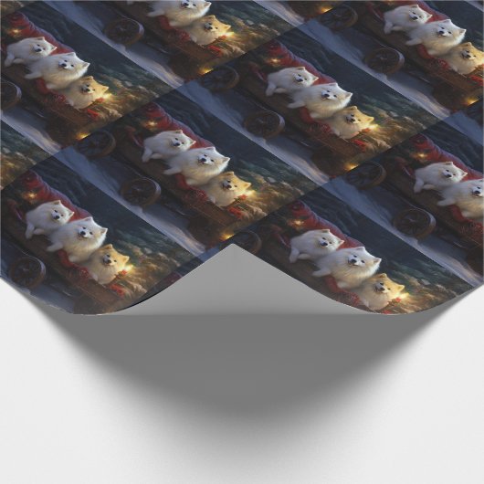 アメリカンエスキモスワイスリーのクリスマスデコール ラッピングペーパー (角)