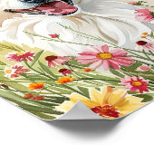 アメリカンエスキモドッグウォーターカラーウォールアートプリント ポスター (角)