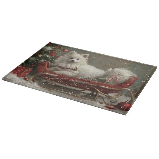 アメリカンエスキモドッグクリスマスフェスティバル カッティングボード (角)