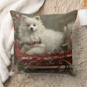 アメリカンエスキモドッグクリスマスフェスティバル クッション (ブランケット)
