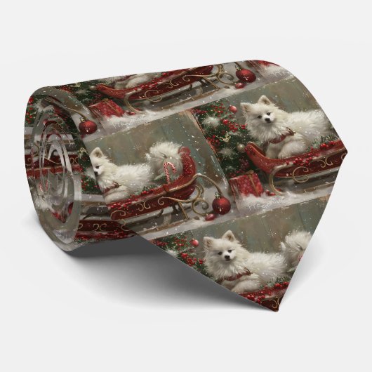アメリカンエスキモドッグクリスマスフェスティバル ネクタイ (ロール)