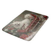 アメリカンエスキモドッグクリスマスフェスティバル バスマット (アングル)