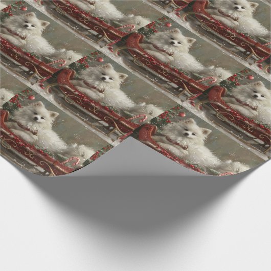 アメリカンエスキモドッグクリスマスフェスティバル ラッピングペーパー (角)