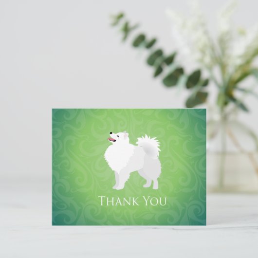 アメリカンエスキモドッグサンキューユーデザイン ポストカード (スタンド正面)