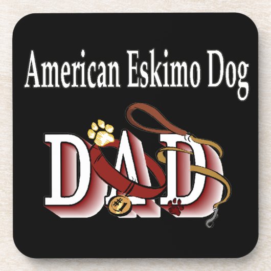 アメリカンエスキモドッグパパ コースター (正面)