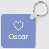 アメリカンエスキモドッグメモリアル名前をカスタムするレインボー キーホルダー (裏面)