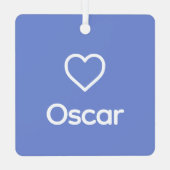 アメリカンエスキモドッグメモリアル名前をカスタムするレインボー メタルオーナメント (裏面)