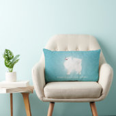 アメリカンエスキモドッグロス悔やみや弔慰デザイン ランバークッション (椅子)