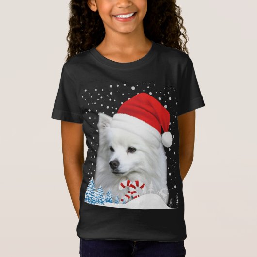 アメリカンエスキモドッグ醜いクリスマスセーターSanta H Tシャツ (正面)