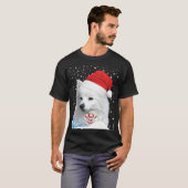 アメリカンエスキモドッグ醜いクリスマスセーターSanta H Tシャツ (正面フル)