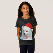アメリカンエスキモドッグ醜いクリスマスセーターSanta H Tシャツ (正面フル)