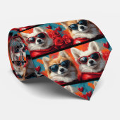 アメリカンエスキモハートバラバレンタインデー ネクタイ (ロール)