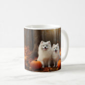 アメリカンエスキモパピー秋デライトカボチャ コーヒーマグカップ (正面右)