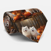 アメリカンエスキモパピー秋デライトカボチャ ネクタイ (ロール)