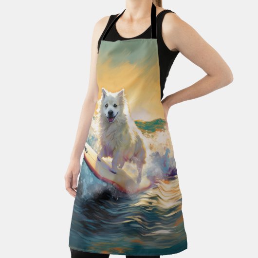 アメリカンエスキモビーチサーフィン絵画ズ エプロン (インサイチュ)