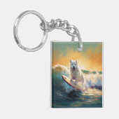 アメリカンエスキモビーチサーフィン絵画ズ キーホルダー (正面左)