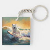 アメリカンエスキモビーチサーフィン絵画ズ キーホルダー (裏面)
