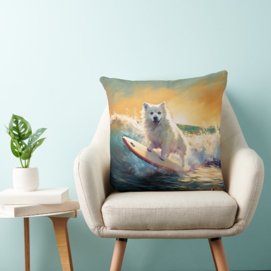 アメリカンエスキモビーチサーフィン絵画ズ クッション (椅子)