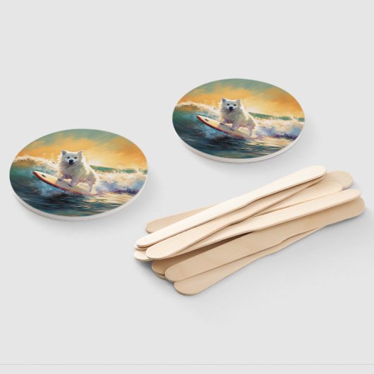 アメリカンエスキモビーチサーフィン絵画ズ ハンドファン (組立なし)