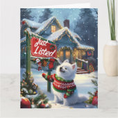 アメリカンエスキモフェスティバルユーモア不動産仲介業者クリスマス カード (正面)