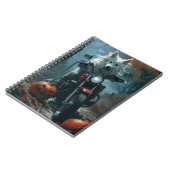 アメリカンエスキモライディングオートバイハロウィンホラー ノートブック (左側)